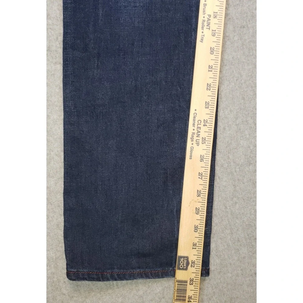True Religion Ricky Relaxed‎ Straight Jeans Mens Dark Wash Sz 31 Waist is 33